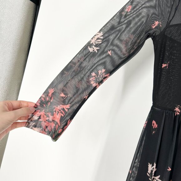 Ted Baker Susensaa Floral Mesh Midi Dress - Picture 5 of 11